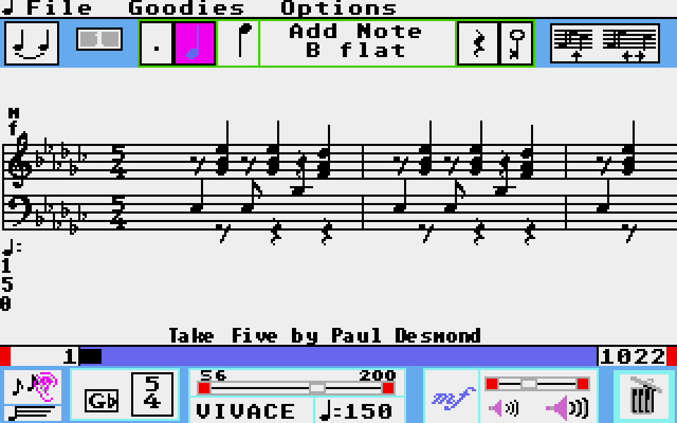 Music Studio Songs atari screenshot